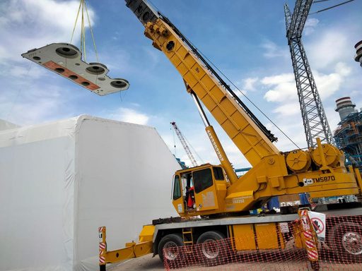 Montaje de equipo de aire a techumbre