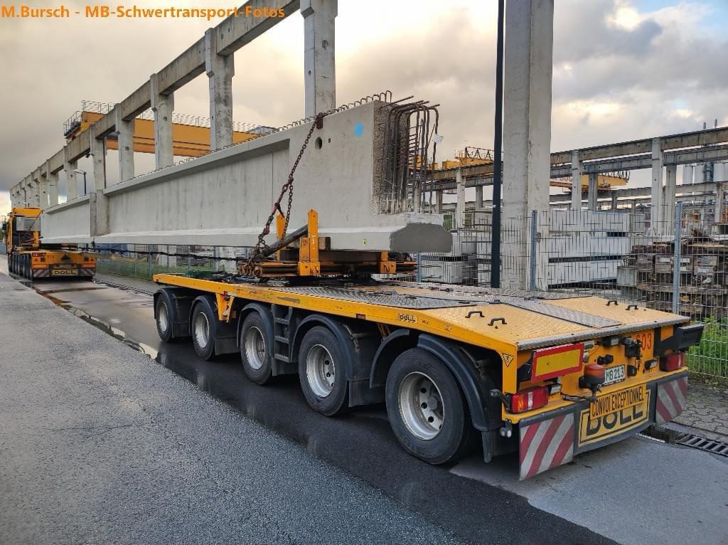 Lowboy, cama baja y plataforma de extensión